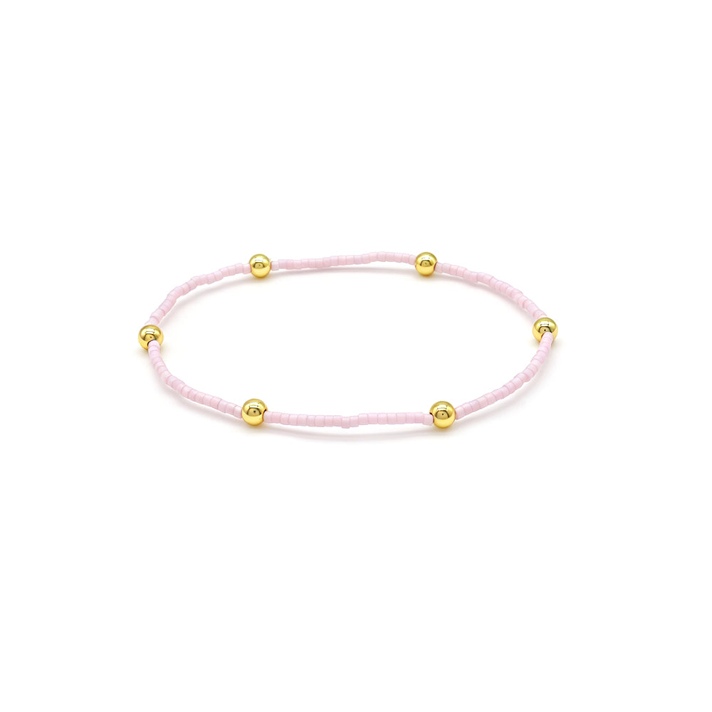 Handmade Multi-colour Miyuki Beads Elastic Bracelet