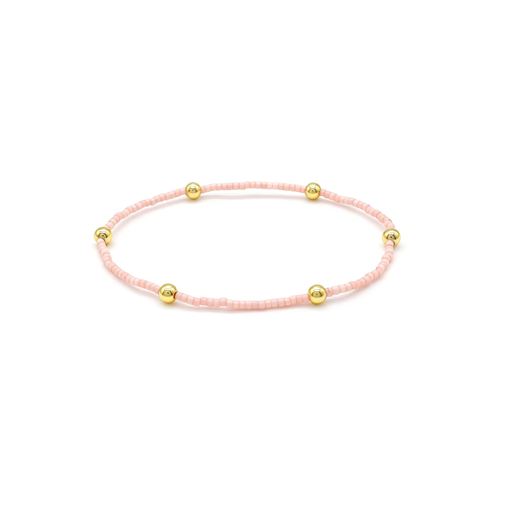 Handmade Multi-colour Miyuki Beads Elastic Bracelet
