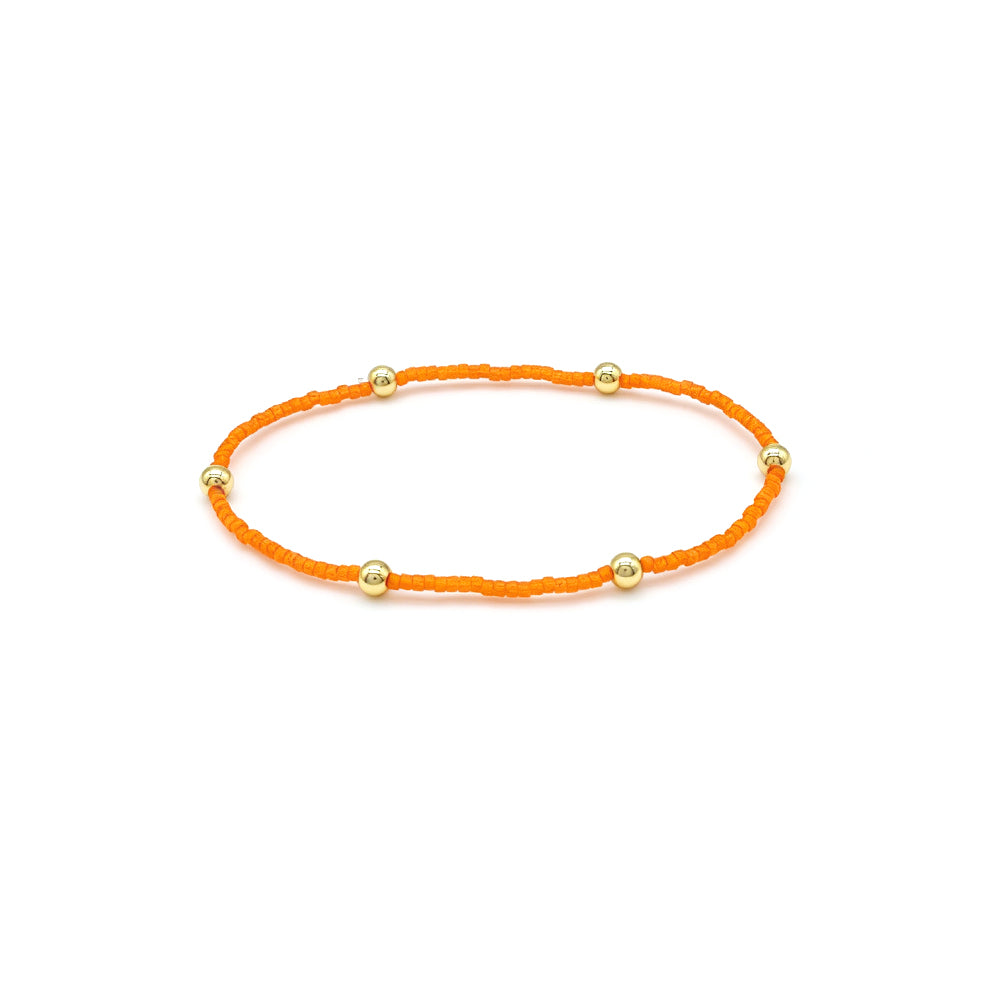 Handmade Multi-colour Miyuki Beads Elastic Bracelet
