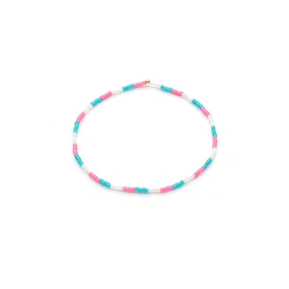 Handmade Mixed Colors Miyuki Beads Elastic Bracelet