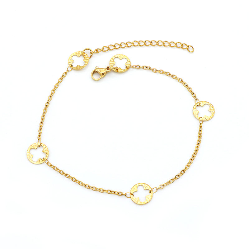 Handmade Customizable stainless steel anklets with charms