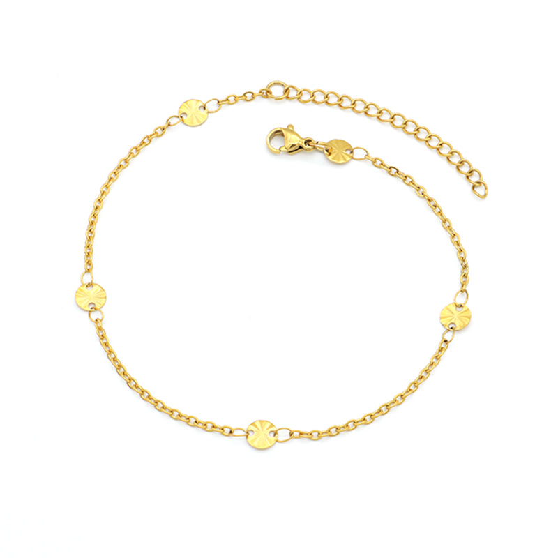 Handmade Customizable stainless steel anklets with charms