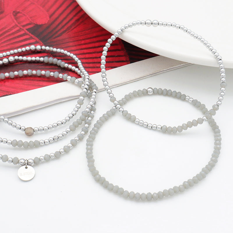 Fashion Jewelry Crystal Bracelet Custom Girls Kids Handmade Charms Beaded Bracelets Jewelry Set