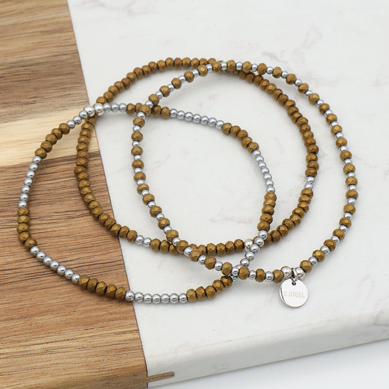 Oem Fashion Customized Manufacture China Factory Smart Beads Bracelets Handmade Wholesale Charms Men Bracelets  Jewelry Set