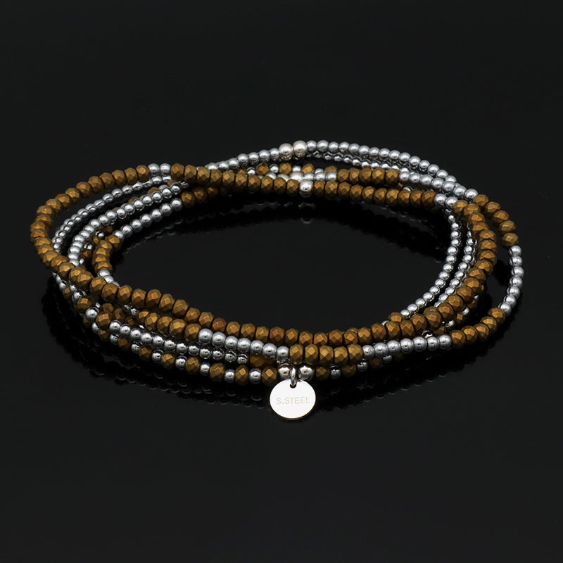 Oem Fashion Customized Manufacture China Factory Smart Beads Bracelets Handmade Wholesale Charms Men Bracelets  Jewelry Set