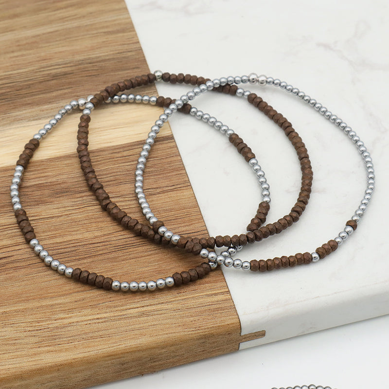 New Factory Manufacture Wholesale Handmade Fashion Bracelet Set Beads Jewelry Custom Charms Natural Stone Men Bracelets