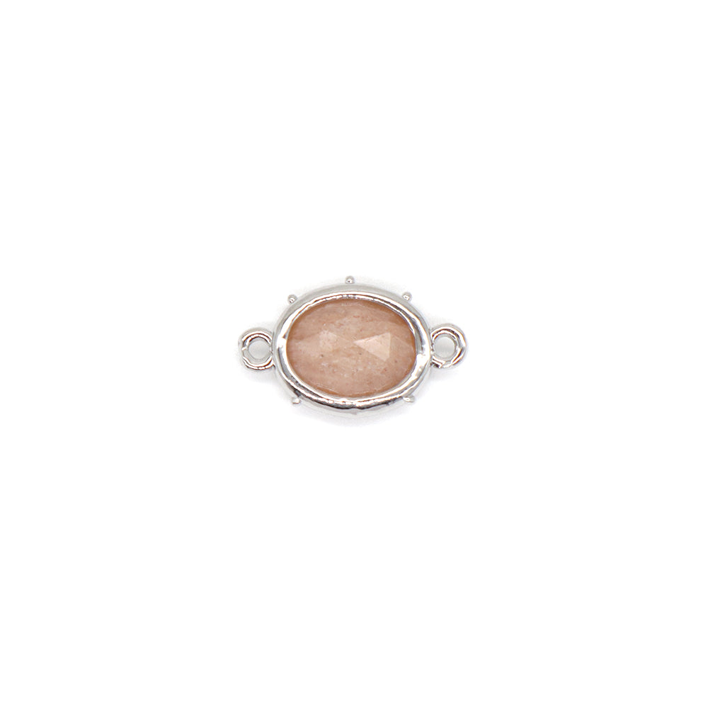 Good Quality Charm Jewelry Wholesale Custom Natural Stone Charm With Brass