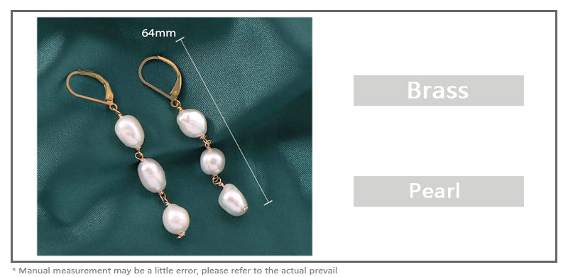 Wholesale Newest Manufacture Factory Customized Pearl Dangle Women Gift Jewelry Gold Plated Pearl Drop Earrings For Gift