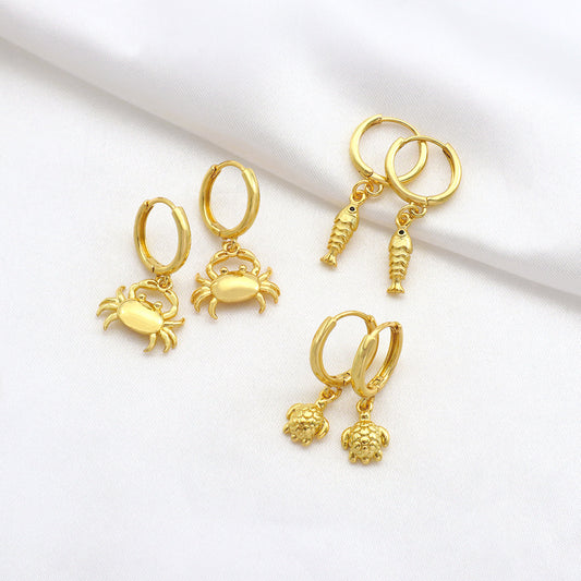 Handmade Custom Brass Earrings