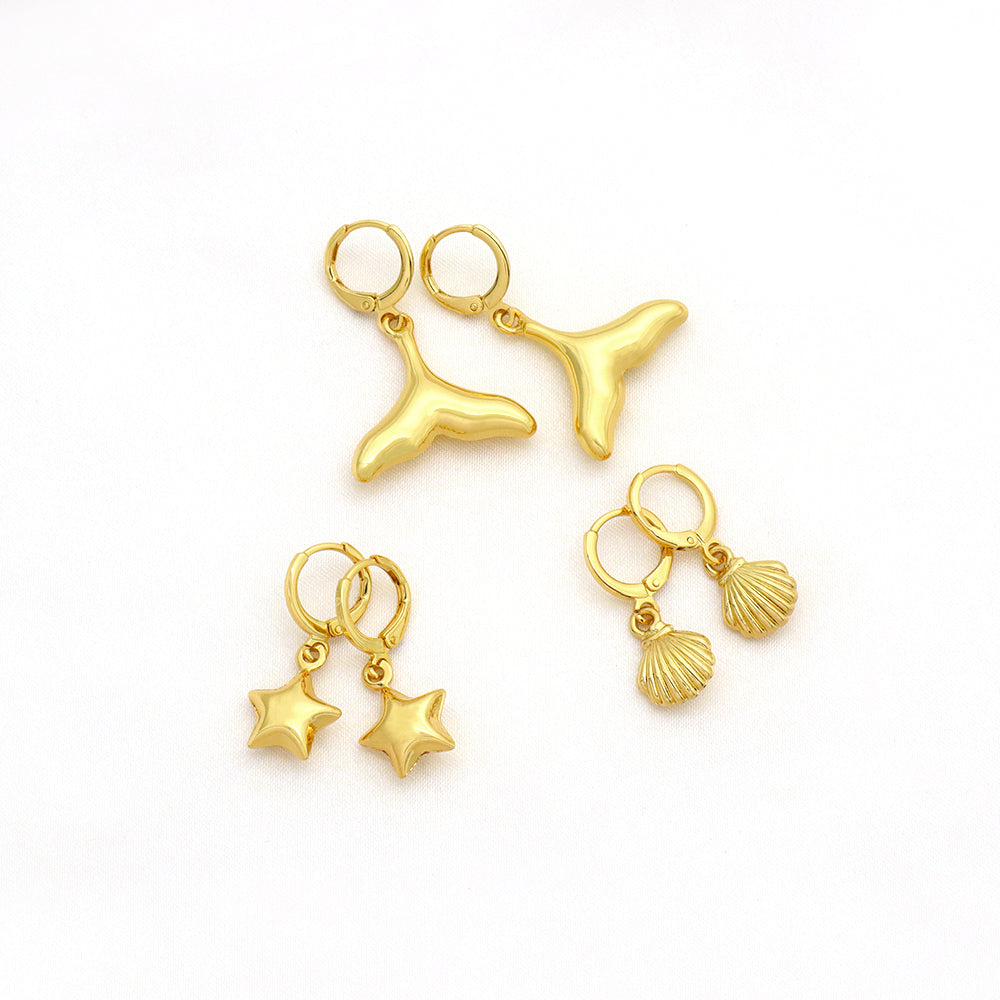 Handmade Custom Brass Earrings