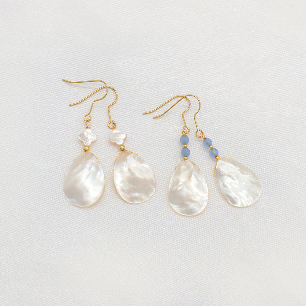 Handmade Custom Shell Earring Natural Stone Earring