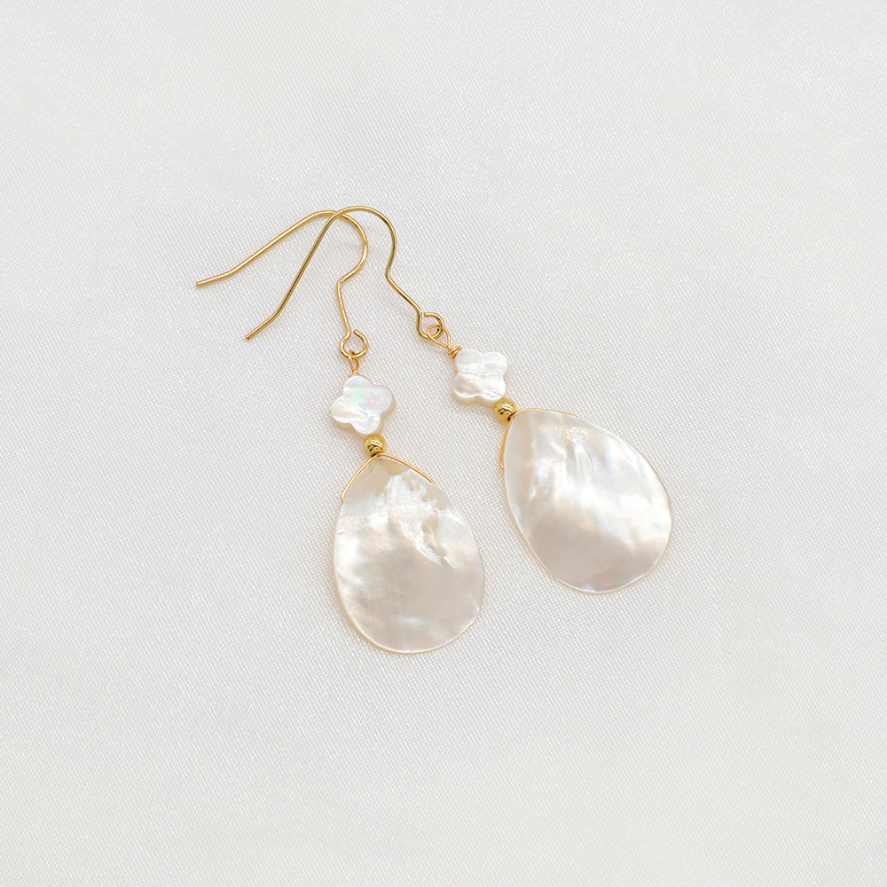 Handmade Custom Shell Earring Natural Stone Earring
