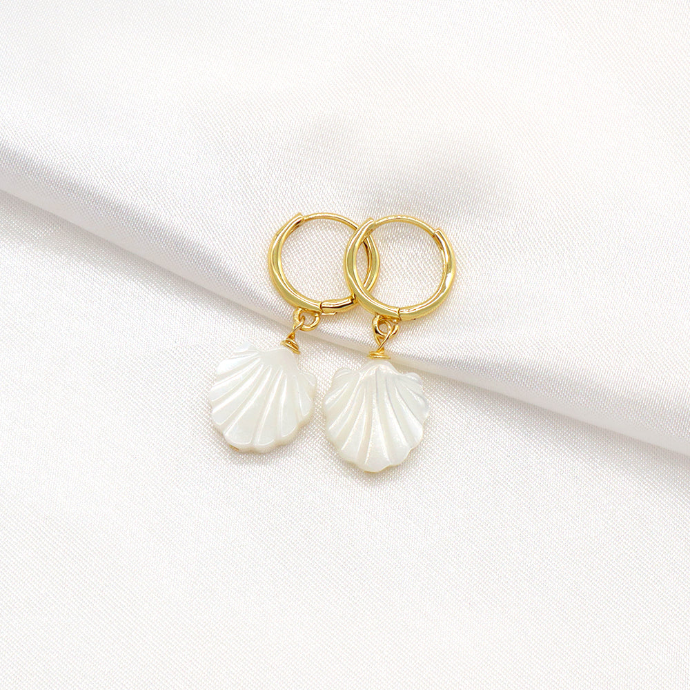 Handmade Custom Shell Earring Natural Stone Earring