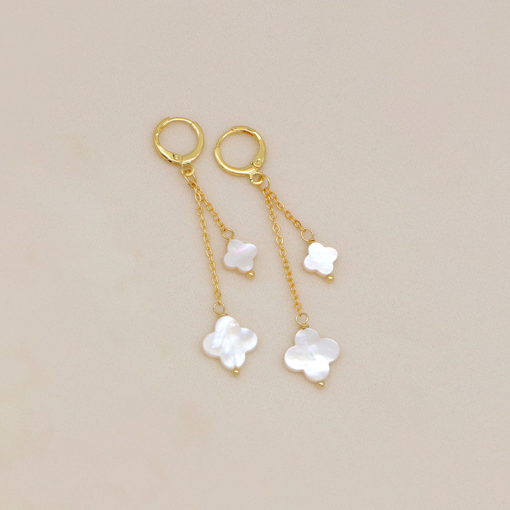 Handmade Custom Shell Earring Natural Stone Earring