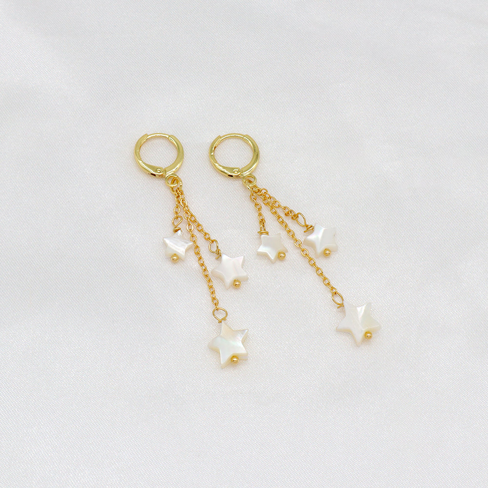 Handmade Custom Shell Earring Natural Stone Earring