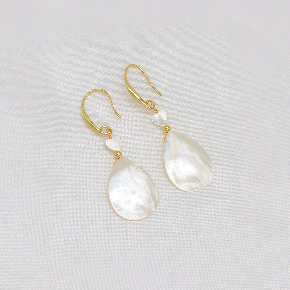 Handmade Custom Shell Earring Natural Stone Earring