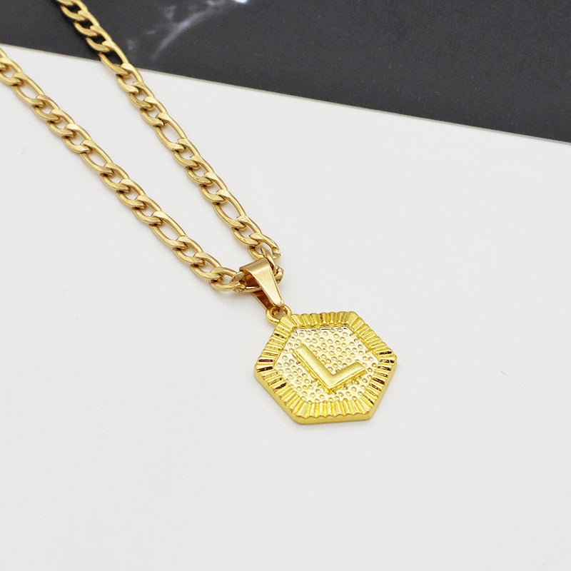 Handmade Custom Brass pendant necklace