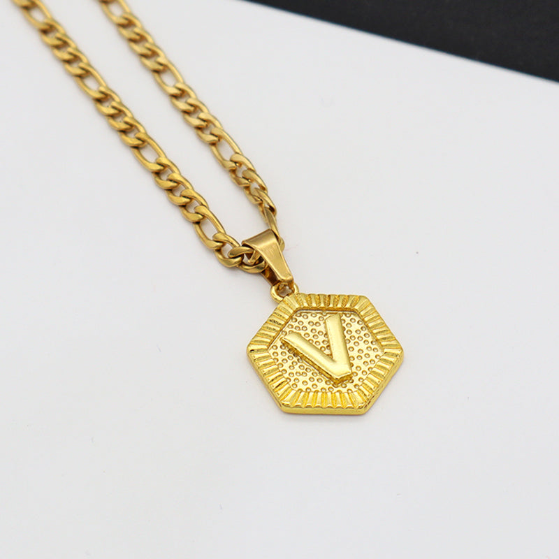 Handmade Custom Brass pendant necklace