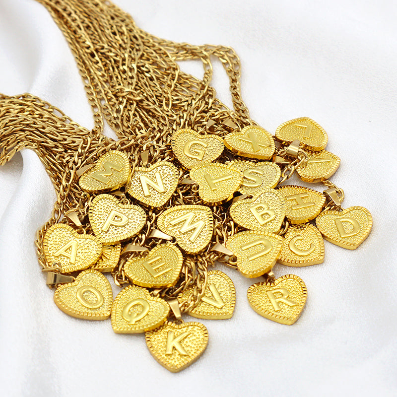 Handmade Custom Brass pendant with CZ necklace