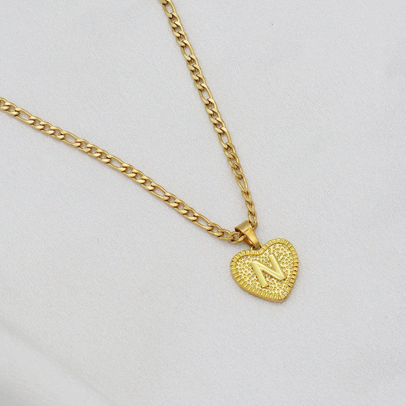 Handmade Custom Brass pendant with CZ necklace