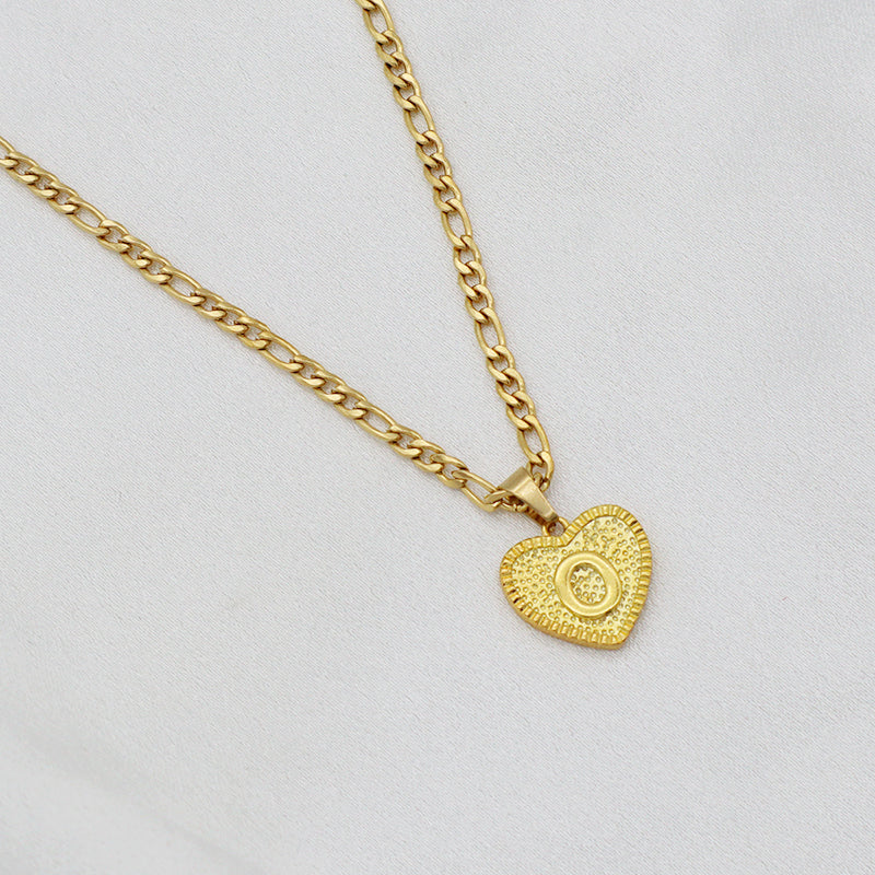 Handmade Custom Brass pendant with CZ necklace