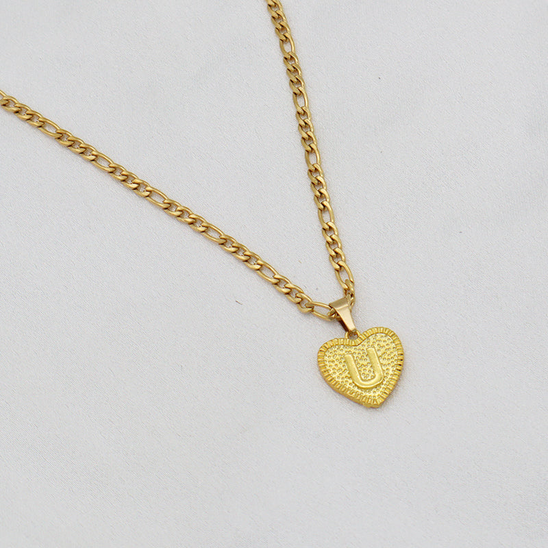 Handmade Custom Brass pendant with CZ necklace