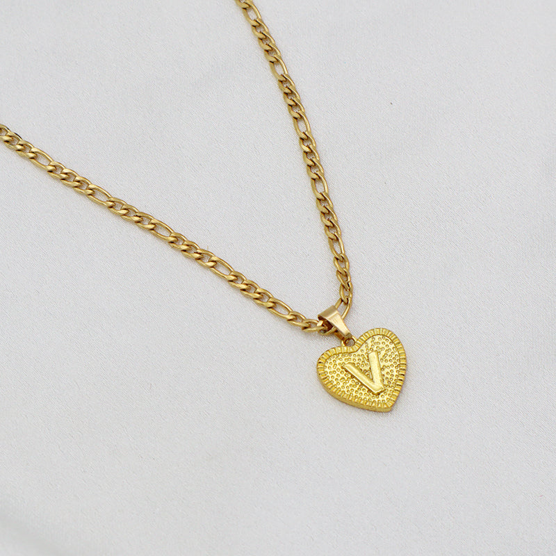 Handmade Custom Brass pendant with CZ necklace