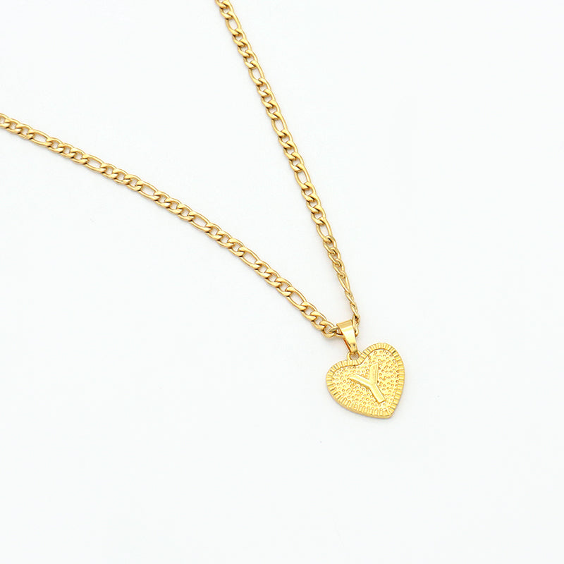 Handmade Custom Brass pendant with CZ necklace