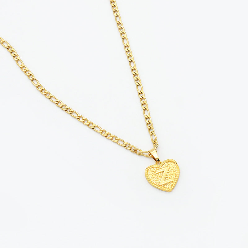 Handmade Custom Brass pendant with CZ necklace