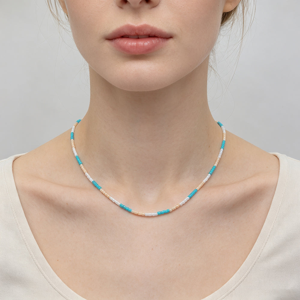 Handmade Mixed Colors Miyuki Beads Necklace Jewely