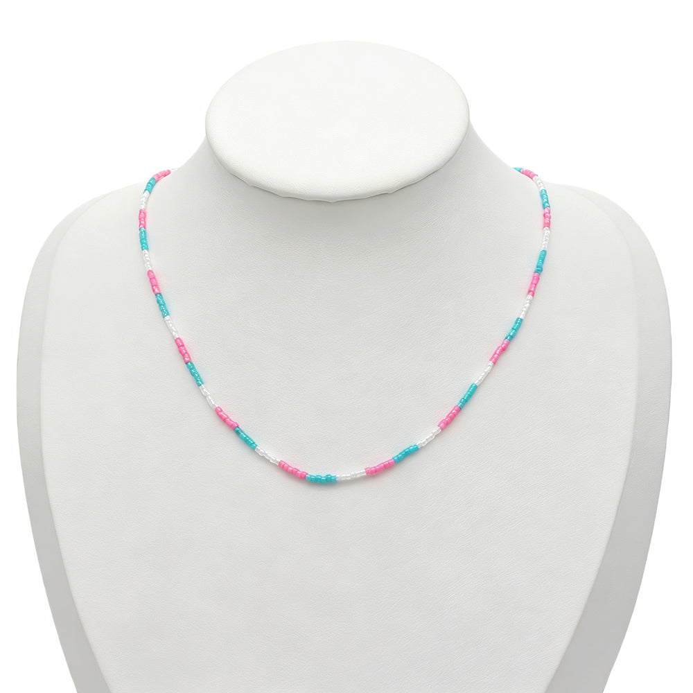 Handmade Mixed Colors Miyuki Beads Necklace Jewely