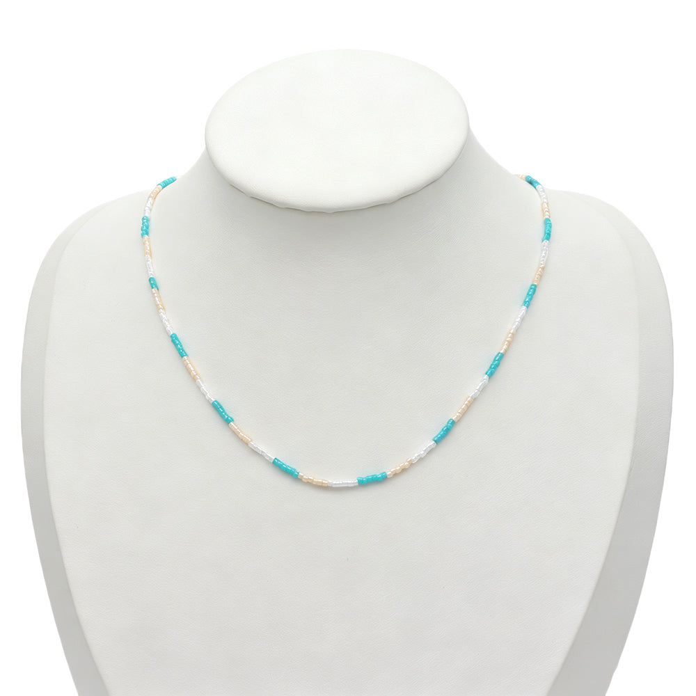 Handmade Mixed Colors Miyuki Beads Necklace Jewely