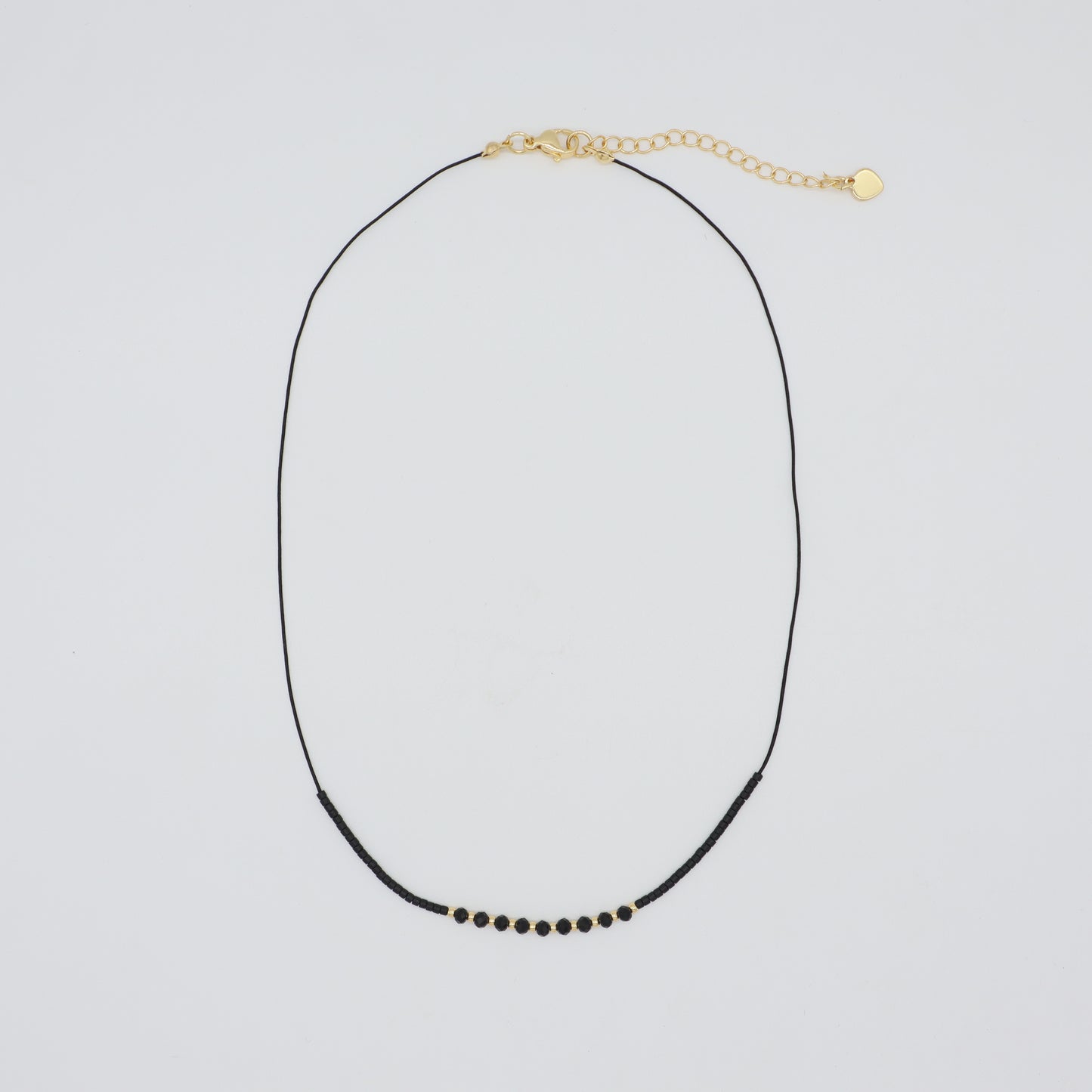 Custom Manufacture Factory Wholesale Adjustable Handmade Gold Plating Brass Beads Miyuki Beads Necklace Glass Crystal Necklace For Women