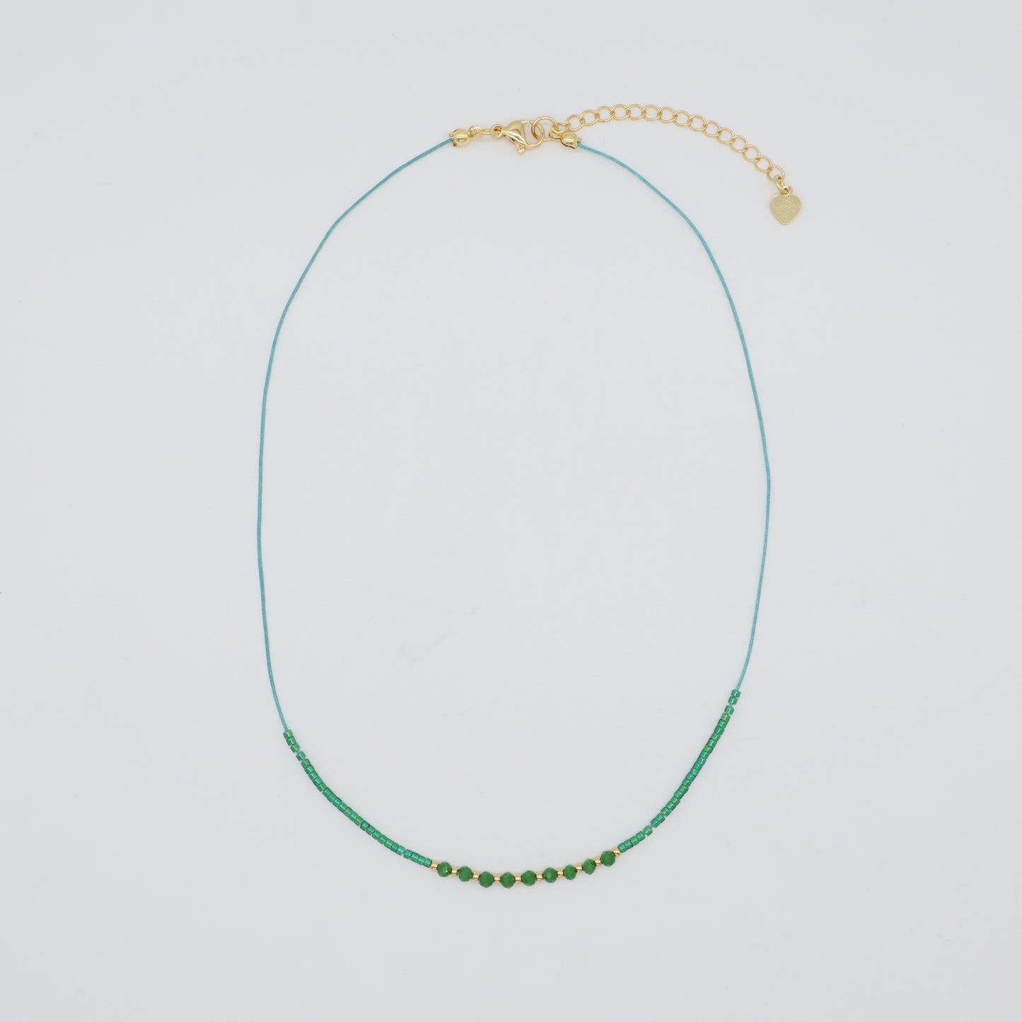 Custom Manufacture Factory Wholesale Adjustable Handmade Gold Plating Brass Beads Miyuki Beads Necklace Glass Crystal Necklace For Women