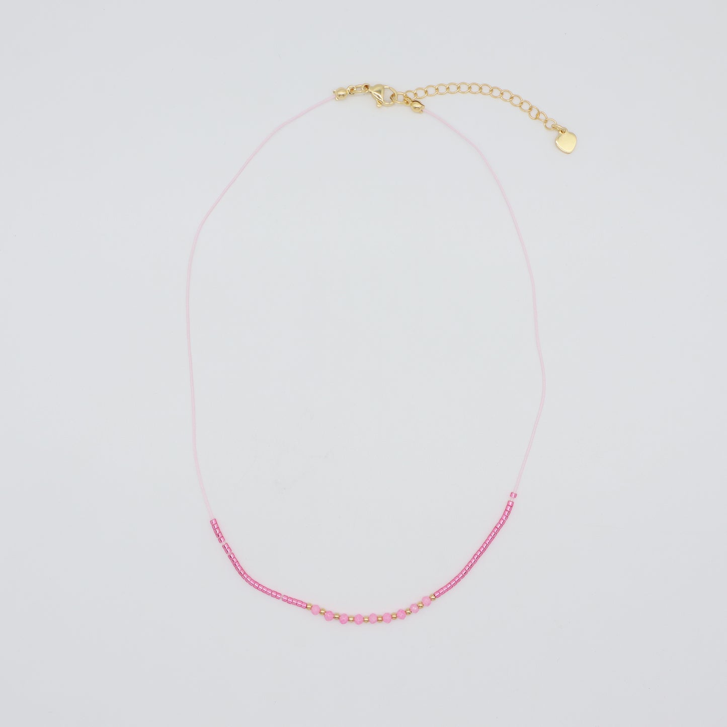 Custom Manufacture Factory Wholesale Adjustable Handmade Gold Plating Brass Beads Miyuki Beads Necklace Glass Crystal Necklace For Women