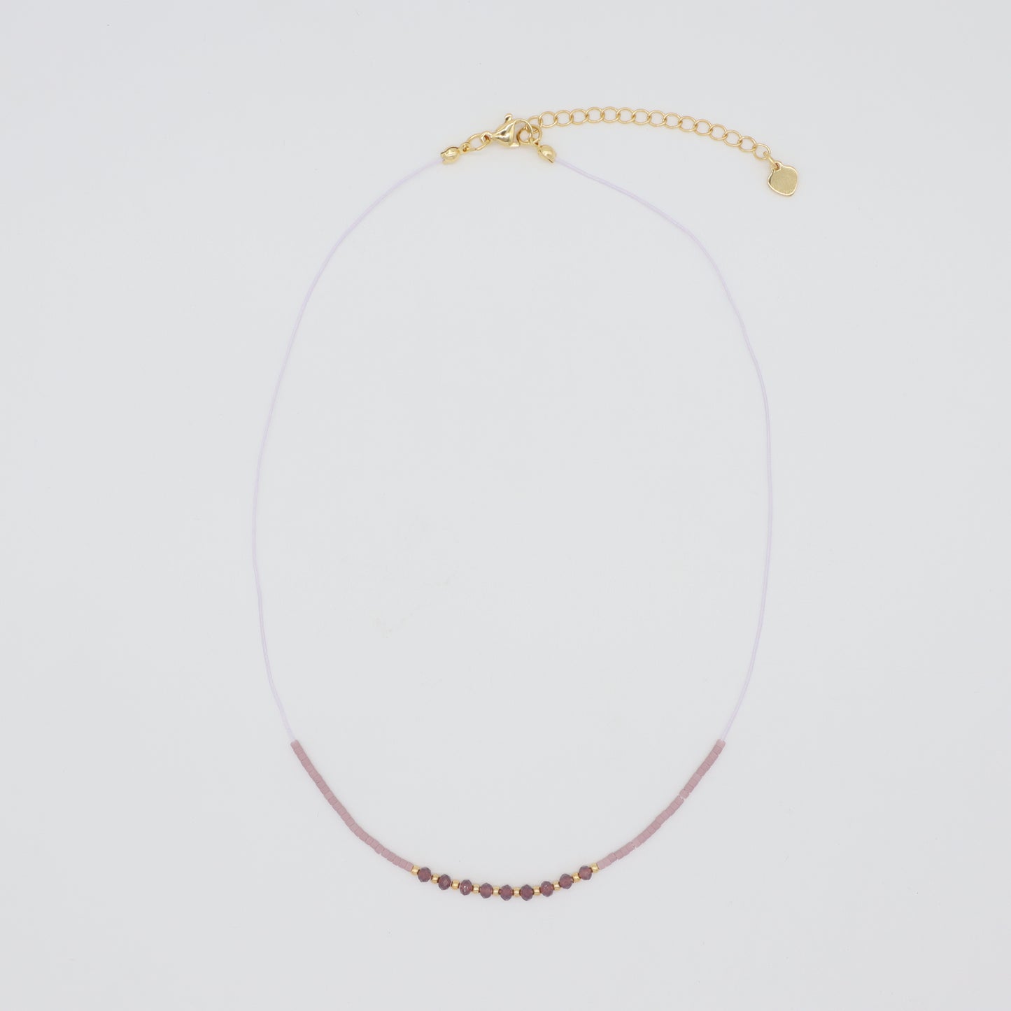 Custom Manufacture Factory Wholesale Adjustable Handmade Gold Plating Brass Beads Miyuki Beads Necklace Glass Crystal Necklace For Women