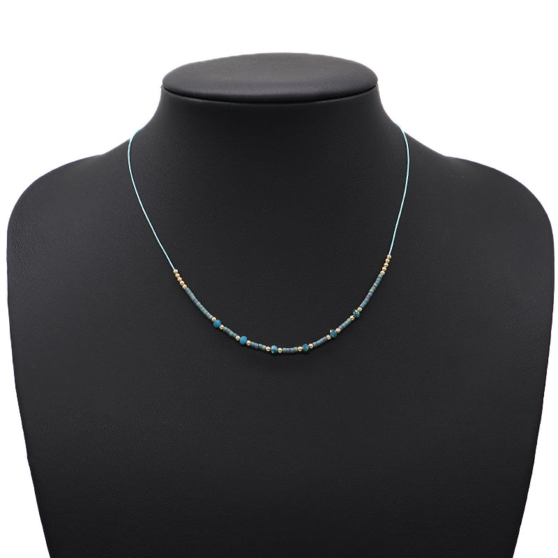 China Factory Customized OEM Wholesale Manufacture Handmade Gold Plated Glass Crystal Beads Miyuki Necklace For Women