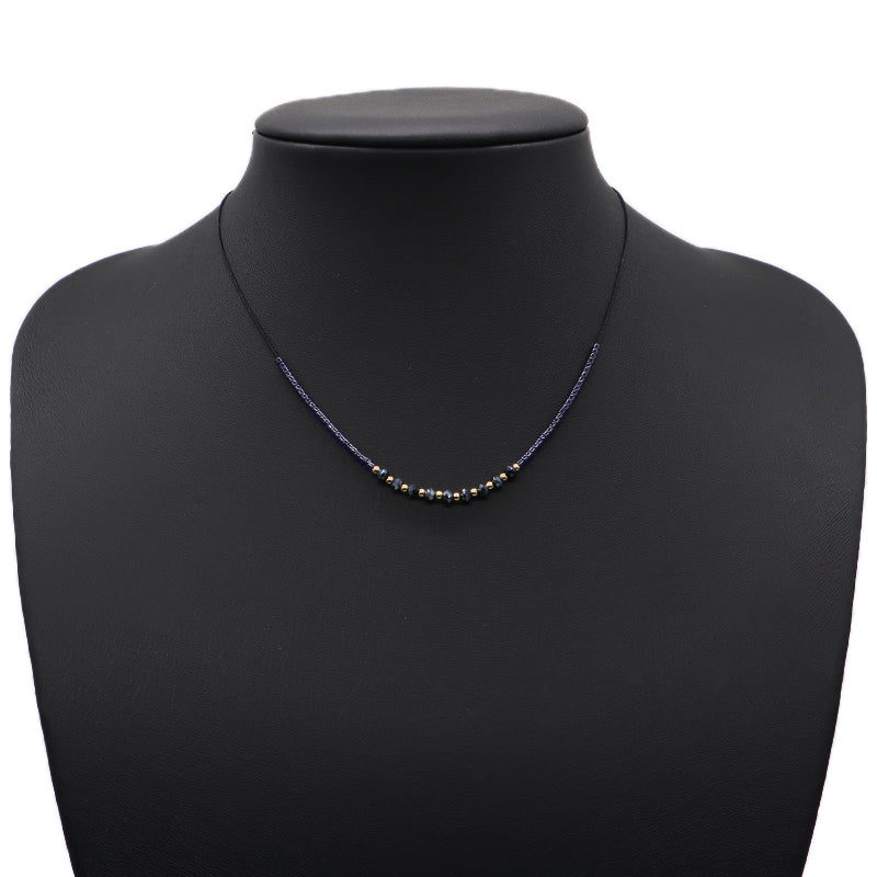 Handmade Wholesale China Factory Fashion Custom OEM Manufacture Women Gift Gold Plated Glass Crystal Beads Miyuki Necklace