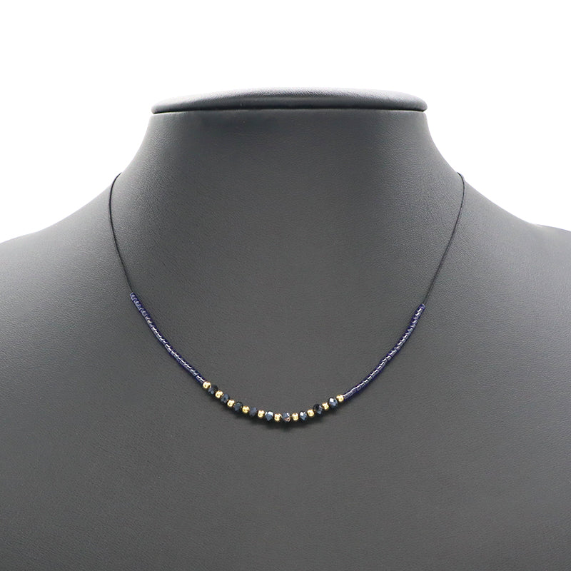 Custom Manufacture Factory Wholesale Adjustable Handmade Miyuki Beads Necklace Glass Crystal 925 silver Necklace For Women