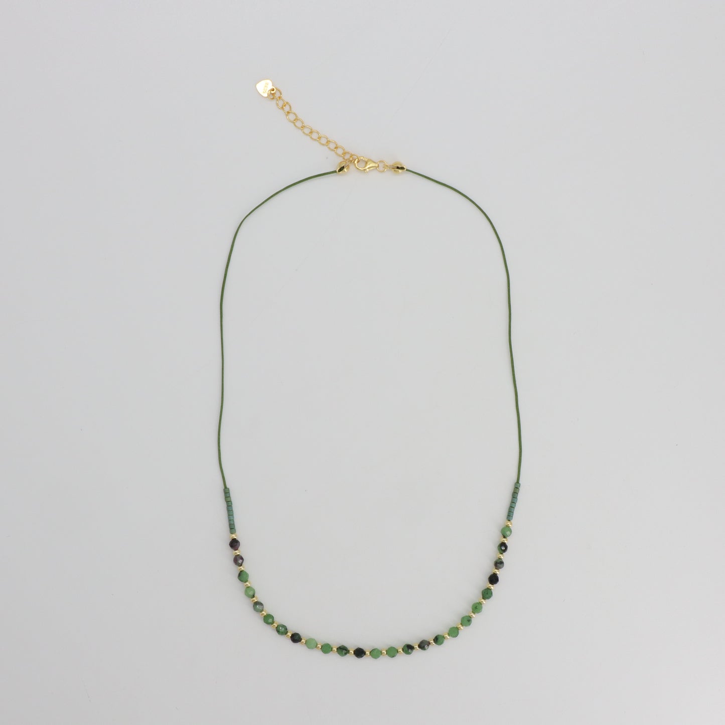 Custom Manufacture Factory Wholesale Adjustable Handmade Miyuki Beads Necklace Natural Stone 925 silver Necklace For Women