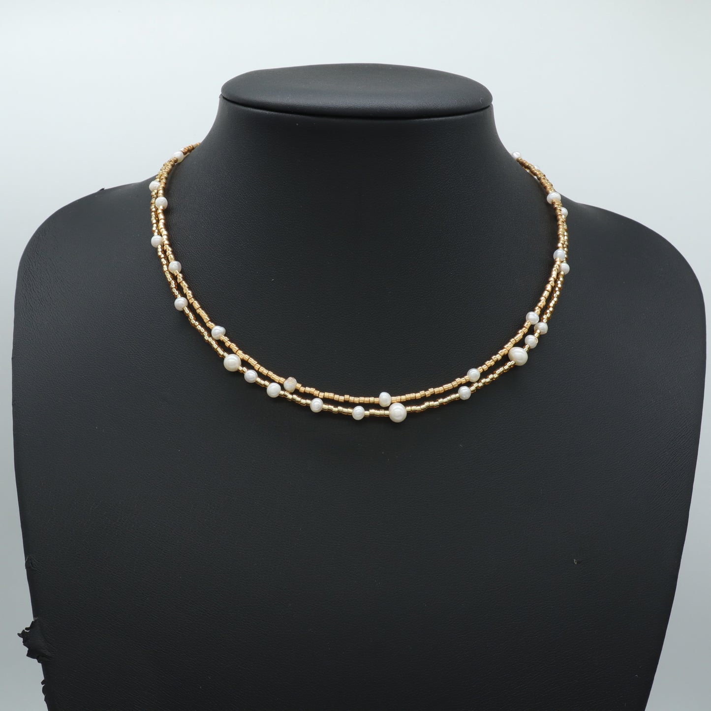 OEM Manufacture Factory Wholesale Handmade Custom Gold Plated Glass Crystal Natural Stone Africa Turquoise Beads Miyuki Necklace