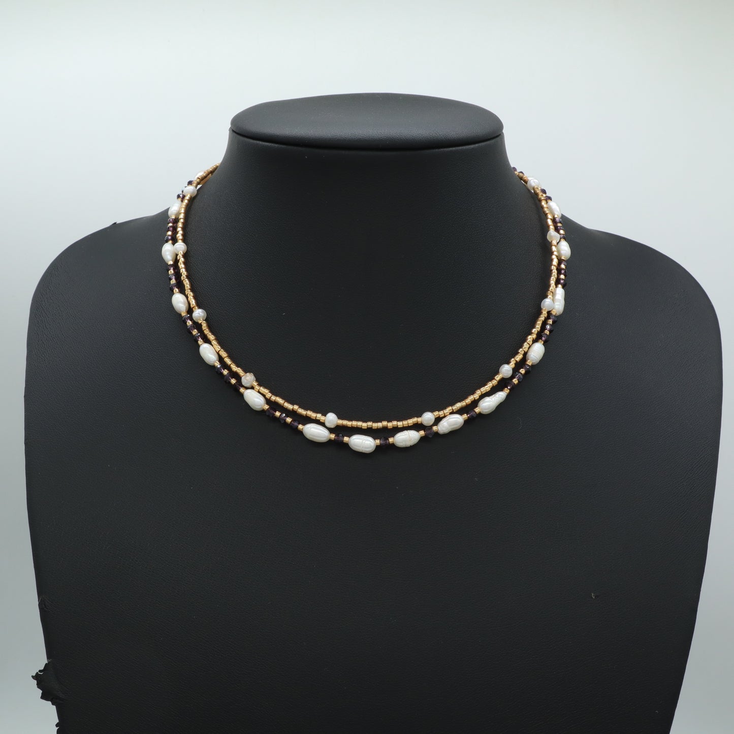 OEM Manufacture Factory Wholesale Handmade Custom Gold Plated Glass Crystal Natural Stone Africa Turquoise Beads Miyuki Necklace