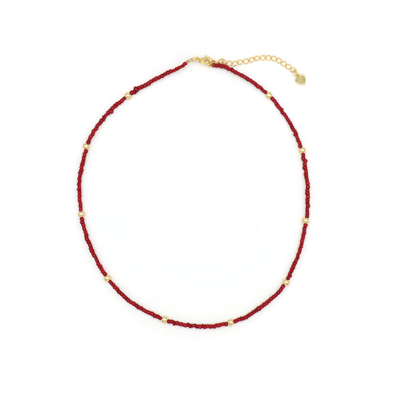 Various OEM Wholesale China Factory Handmade Customized Seed Beads Gold Plated Star Pendant Charm Necklace For Women Gift
