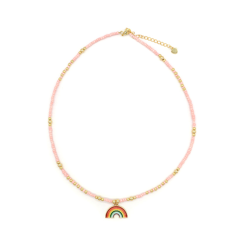 Wholesale OEM China Factory Fashion Handmade Custom Pendant Jewelry Seed Beads Necklace Gold Plated Fresh Water Pearl Necklace