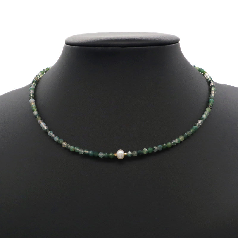 Customized Wholesale Handmade OEM Manufacture China Factory Gold Plated Natural Stone Beads Fresh Water Pearl Necklace For Women