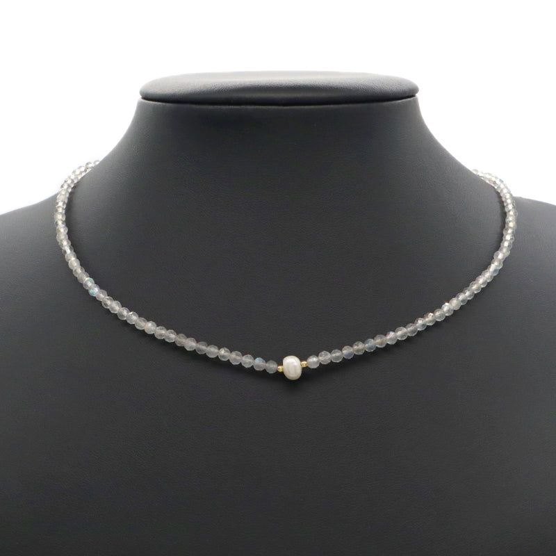 Customized Wholesale Handmade OEM Manufacture China Factory Gold Plated Natural Stone Beads Fresh Water Pearl Necklace For Women