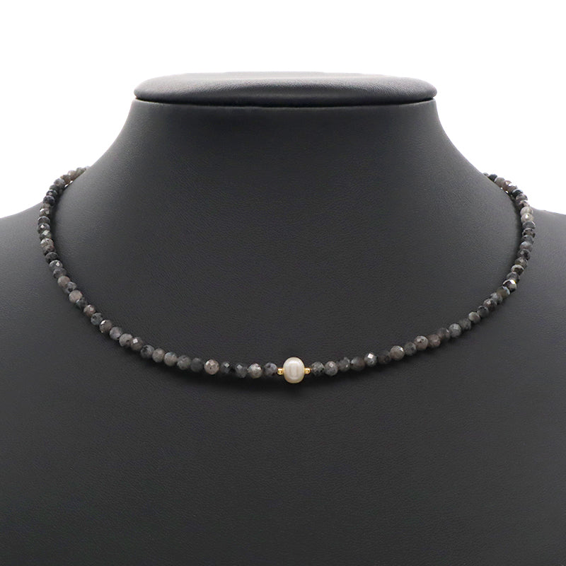 Customized Wholesale Handmade OEM Manufacture China Factory Gold Plated Natural Stone Beads Fresh Water Pearl Necklace For Women
