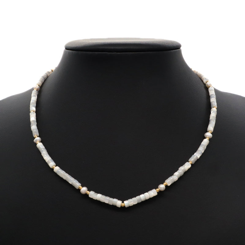 Newest Design Factory Wholesale Adjustable Handmade Natural Stone Necklace Fresh Water Pearl Necklace For Women
