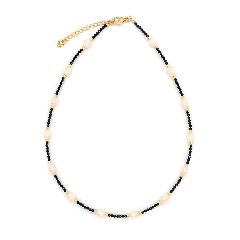 Factory Customized OEM Wholesale Manufacture Handmade Gold Plated Glass Crystal Beads Fresh Water Pearl Necklace