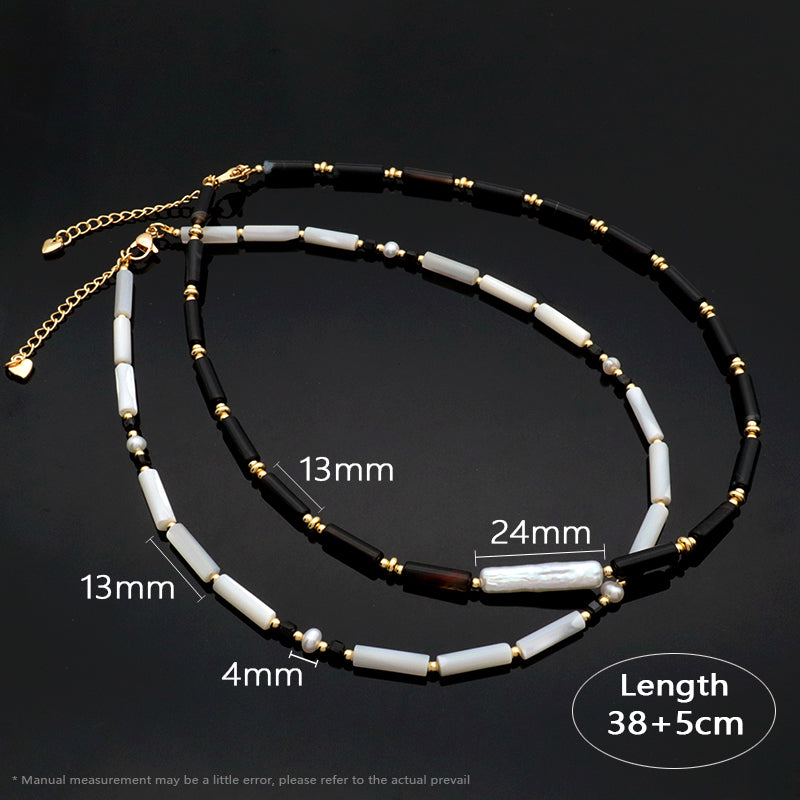 Wholesale Newest Design Factory Adjustable Handmade Natural Stone Necklace Fresh Water Pearl Necklace For Women